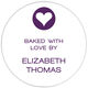 Modern Heart Round Gift Stickers in a Jar Image 2 of 5